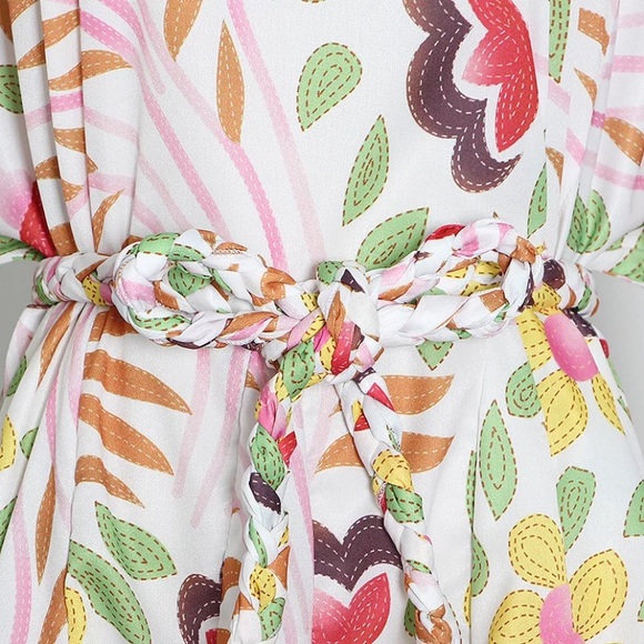 CLEARANCE Garden Party Floral Balloon Sleeve Mini Dress - Picture 4 of 8